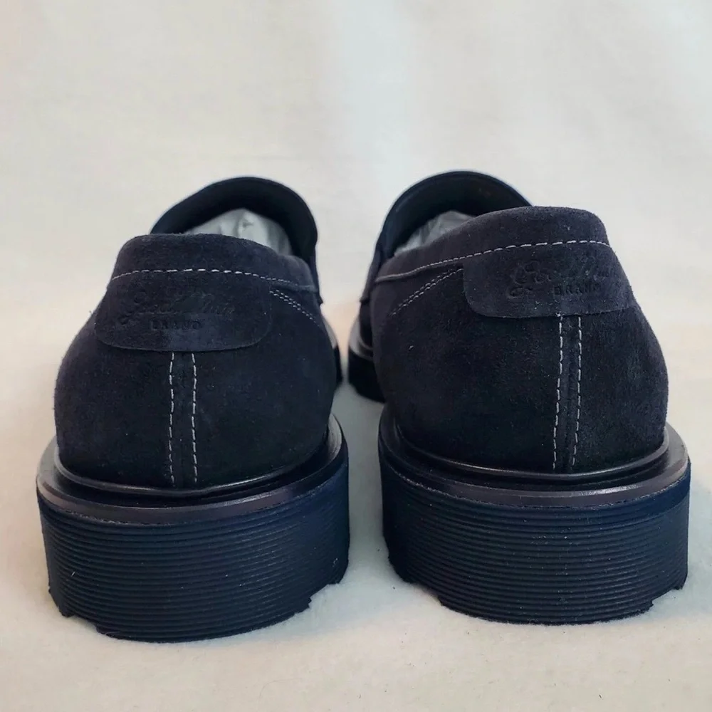 Good Man Brand Men’s Navy Lexington Loafer 10 Navy Blue Suede NEW $228 Casual
